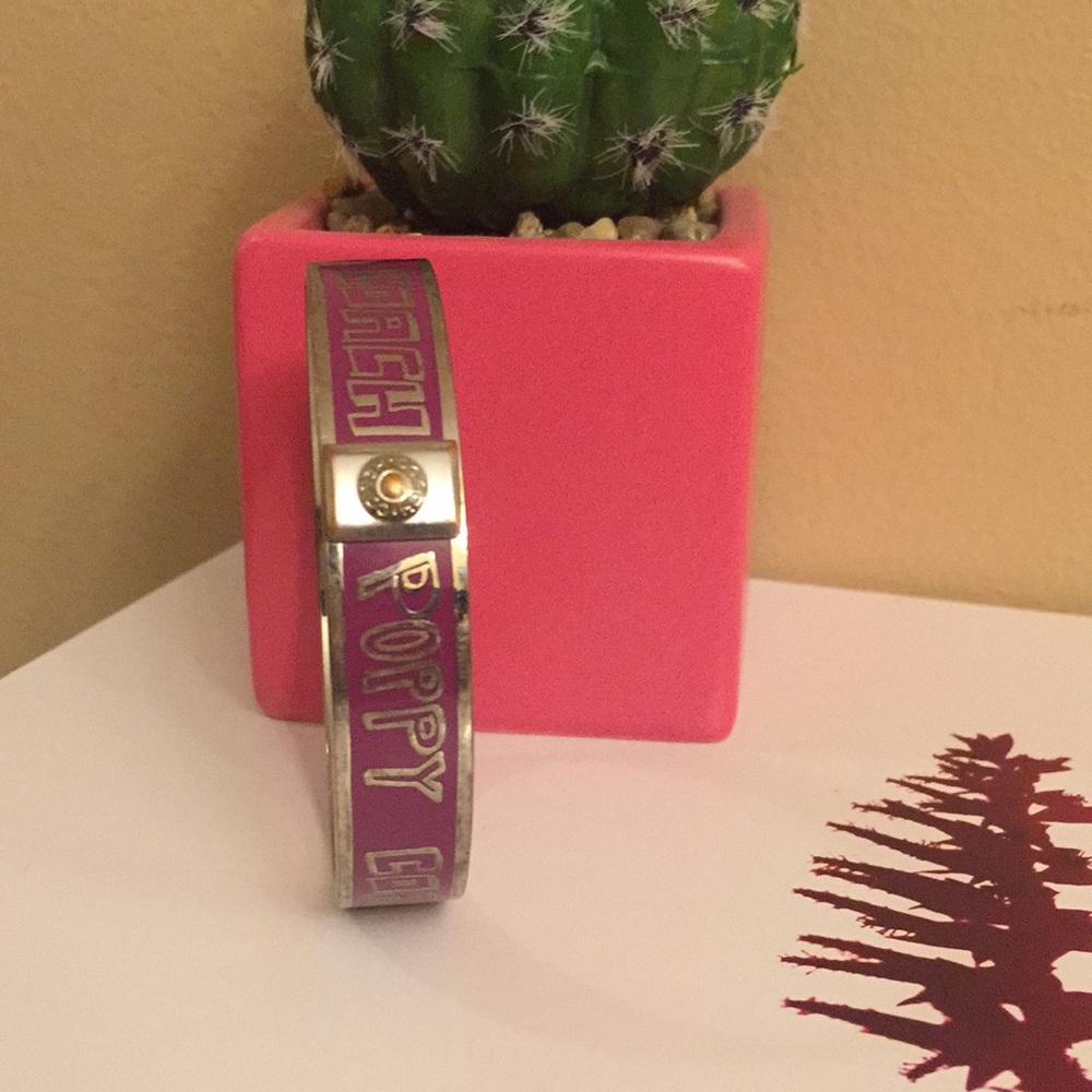 Authentic Coach Poppy Purple Bangle/Bracelet